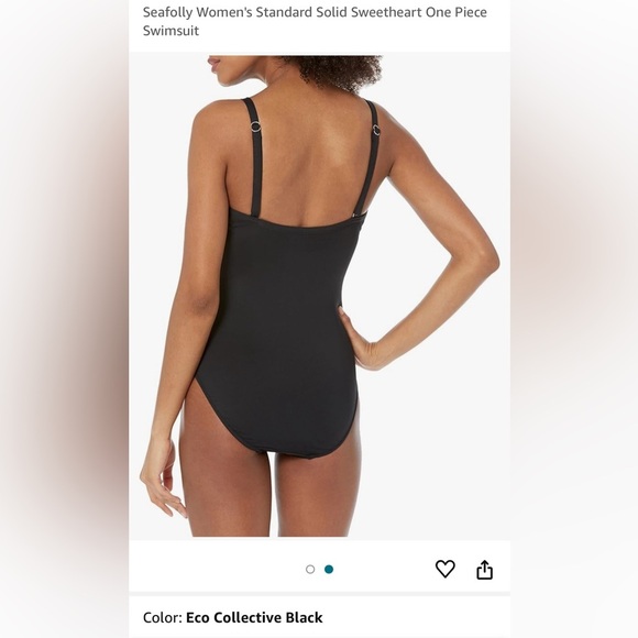 SEAFOLLY Eco Collective Black One Piece Swimsuit- Size 14 - Picture 15 of 16